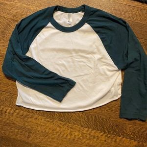 Cropped baseball top